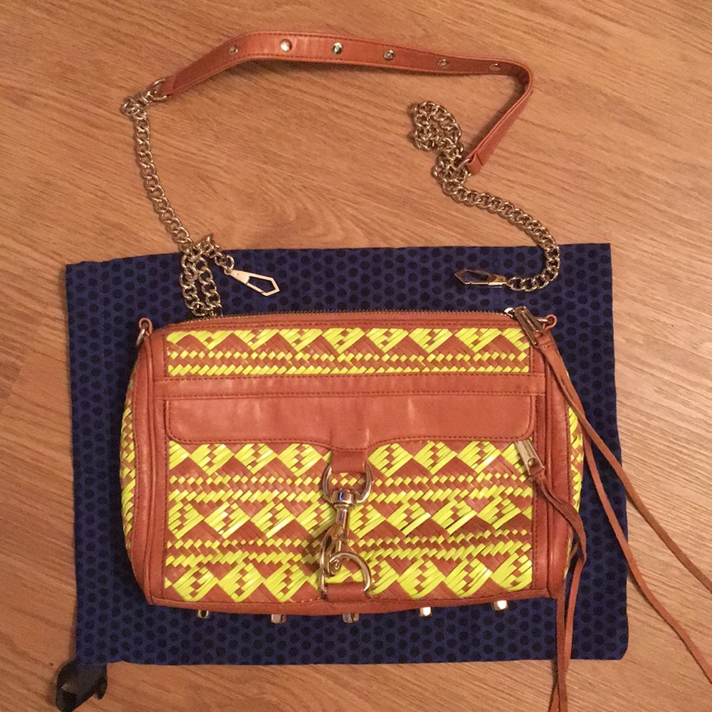Rebecca Minkoff MAC Neon Yellow & Almond Crossbody
